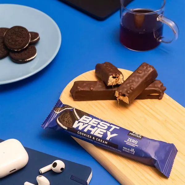 Barra de proteina Atlhetica Nutrition - Cookies & Cream 12gr (12 unidades)