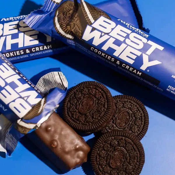 Barra de proteina Atlhetica Nutrition - Cookies & Cream 12gr (12 unidades)