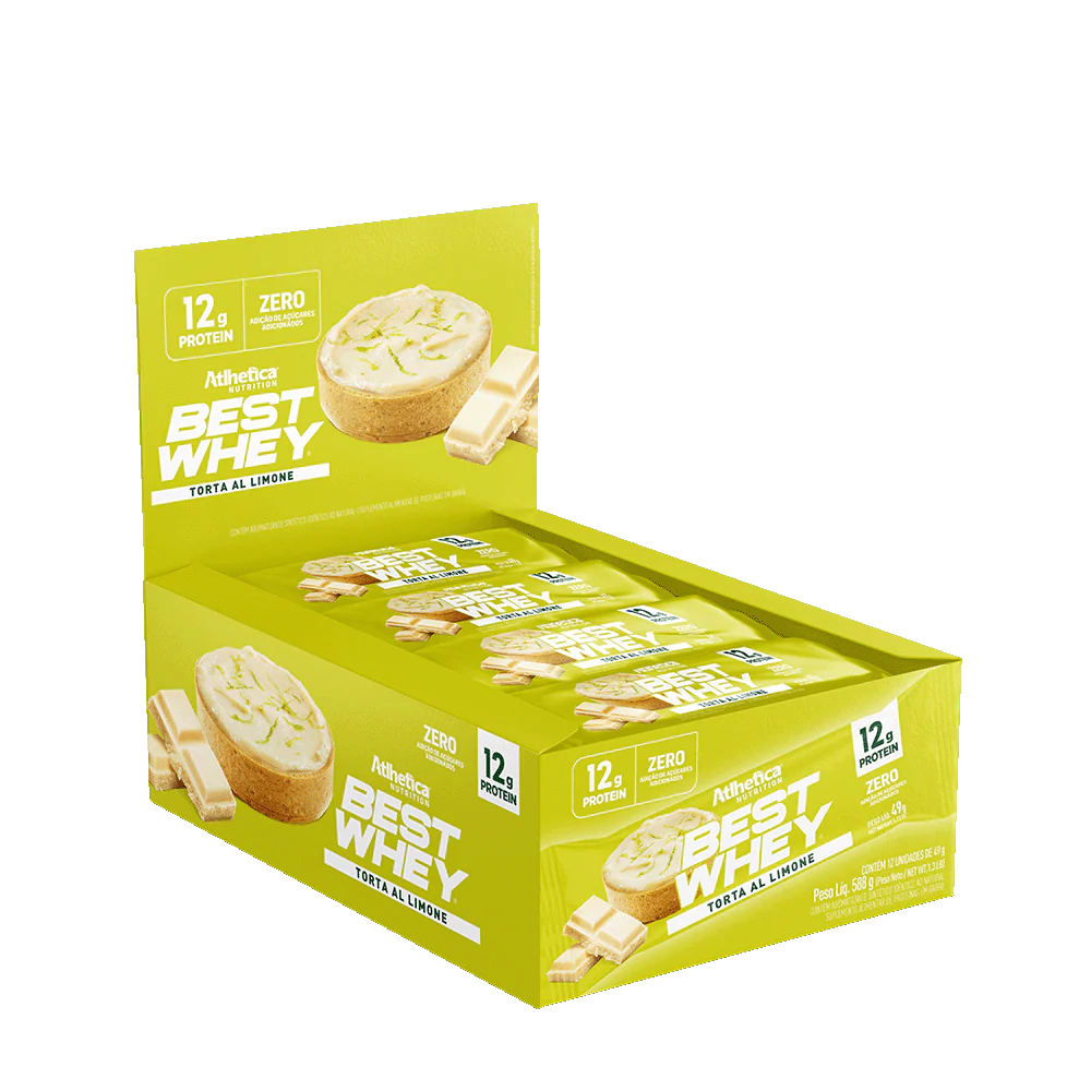 Barra de proteina Atlhetica Nutrition - Pie de Limon 12gr (12 unidades)