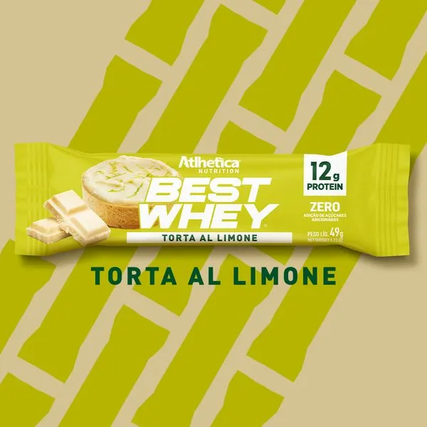 Barra de proteina Atlhetica Nutrition - Pie de Limon 12gr (12 unidades)