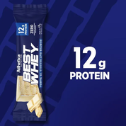 Barra de proteina Atlhetica Nutrition - Torta de Chocolate Blanco (12 unidades)