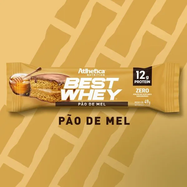 Barra de proteina Atlhetica Nutrition - Pan de miel 12gr (12 unidades)