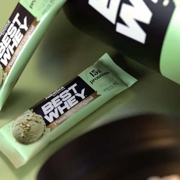 Barra de proteina Atlhetica Nutrition - Pistacho (12 unidades)