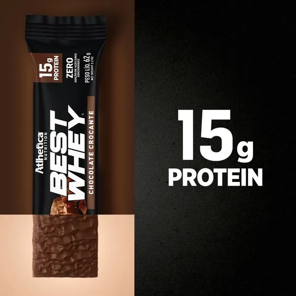 Barra de proteina Atlhetica Nutrition - Chocolate crocante (12 unidades)
