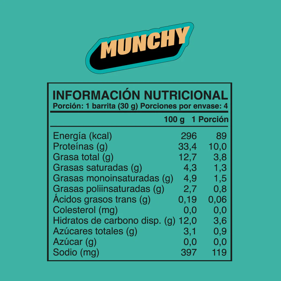 Barra de proteina Wild Protein - Munchy Chocolate Chips (4 unidades)
