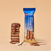 Barra de proteina Maxi Nutrition - Waffle Milk & Coconut (12 unidades)