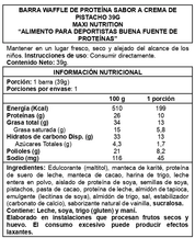 Barra de proteina Maxi Nutrition - Waffle Pistacho Spread (12 unidades)