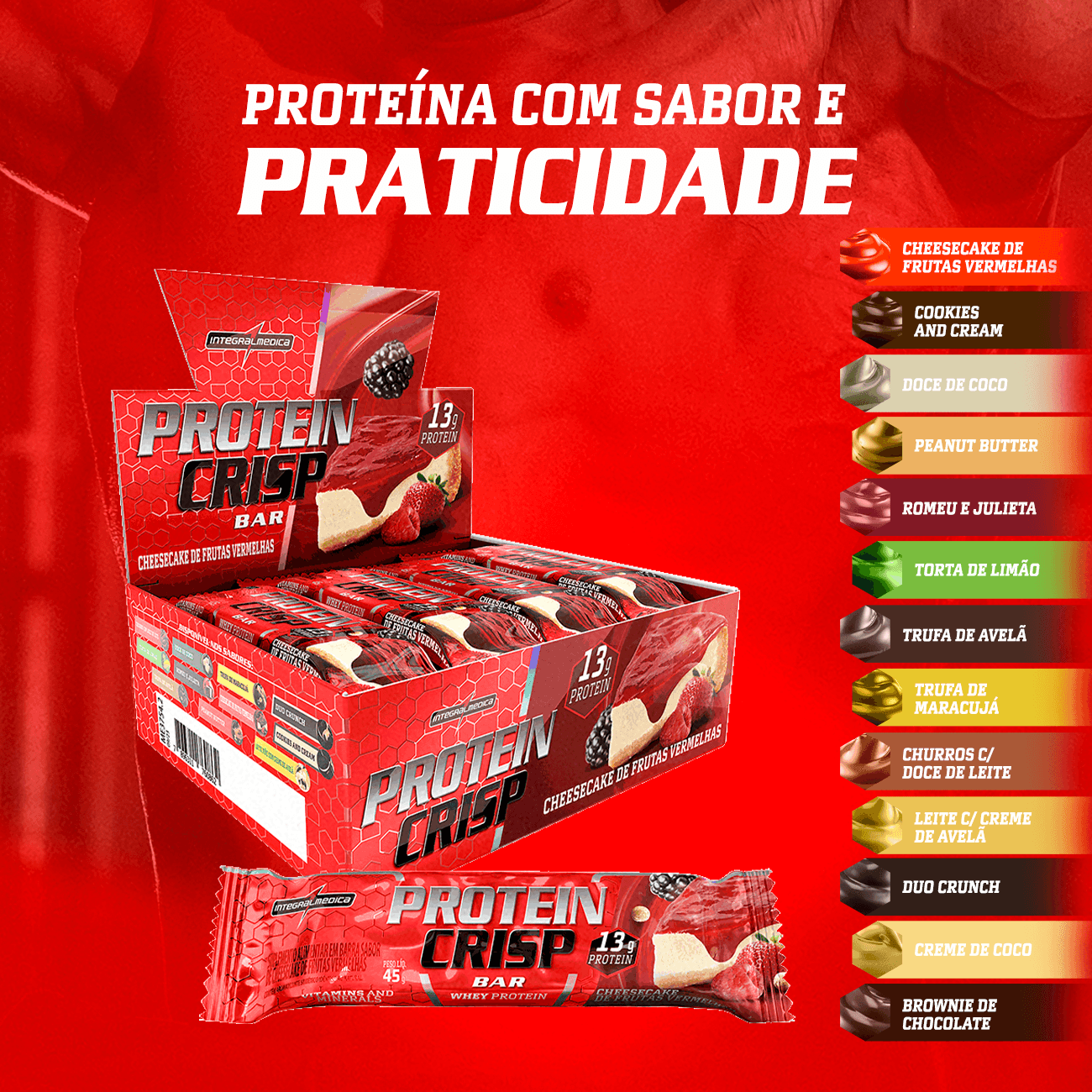 Barra de proteina Integralmedica - Dulce de coco (12 unidades)