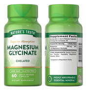 Magnesio Glicinato Natures Truth - Magnesium Glycinate 200 mg (60 cápsulas)