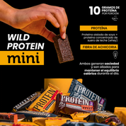 Barra de proteina Wild Protein - Mini Chocolate Naranja (24 unidades)