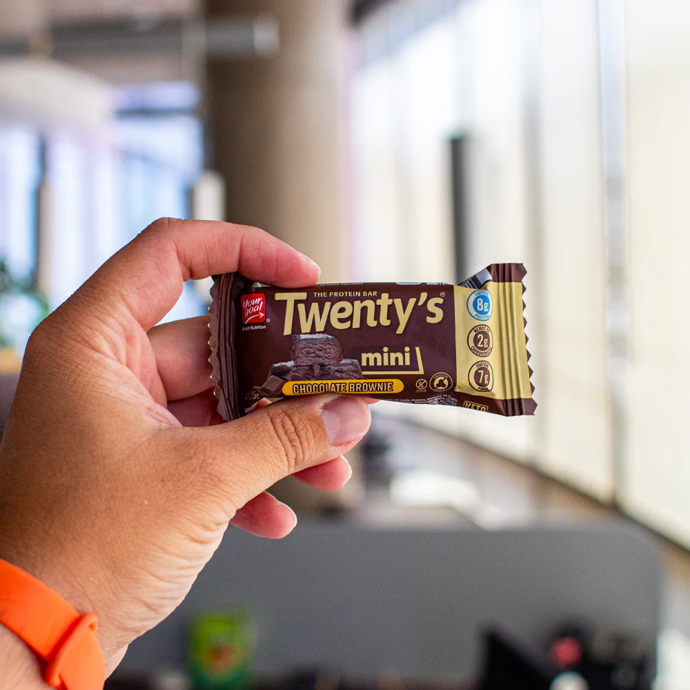 Barra de proteina Yourgoal - Twenty Mini Chocolate Brownie (5 unidades)