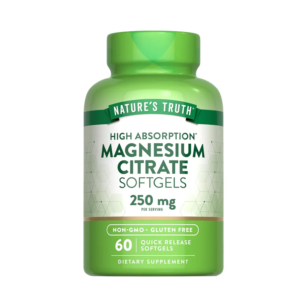 Citrato de Magnesio Natures Truth - Magnesium Citrate 250 mg (60 cápsulas)