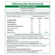 Citrato de Magnesio Natures Truth - Magnesium Citrate 250 mg (60 cápsulas)