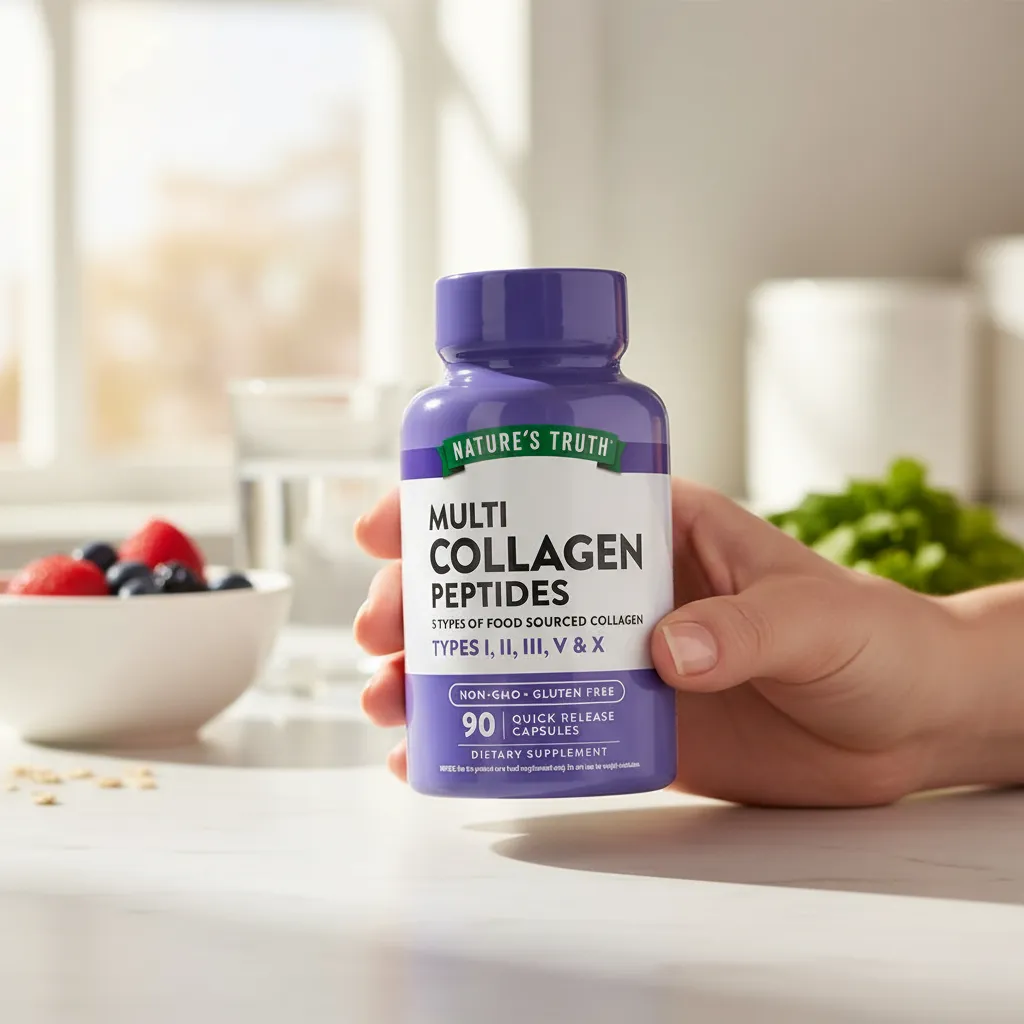 Colageno Multi Natures Truth - Collagen Complex Tipo I, II, III, V y X en Polvo (90 cápsulas)