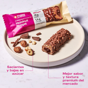 Barra de proteina Maxi Nutrition - Hazelnut Nougat (12 unidades)