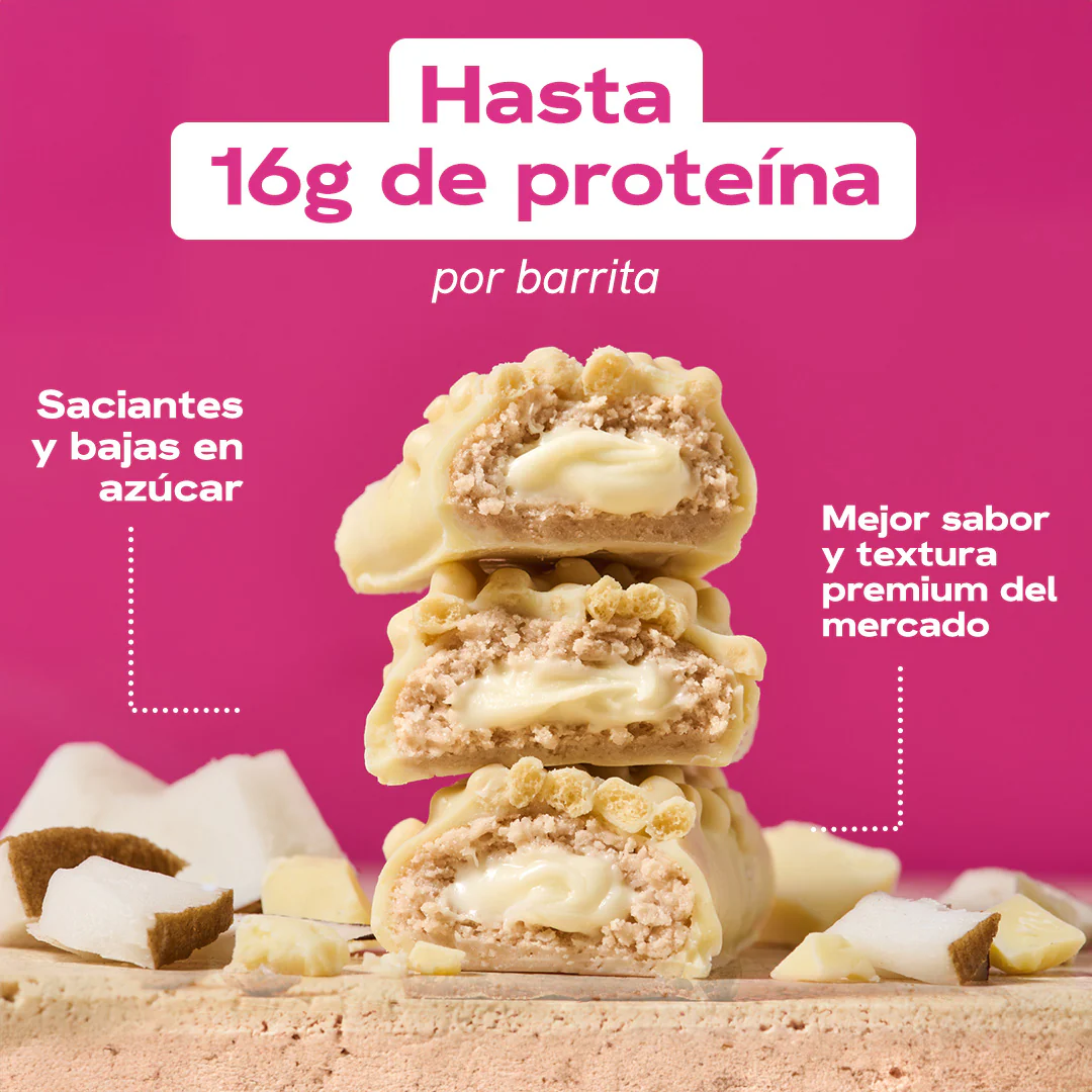 Barra de proteina Maxi Nutrition - White Chocolate Coconut (12 unidades)