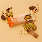 Barra de proteina Maxi Nutrition - Waffle Pistacho Spread (12 unidades)