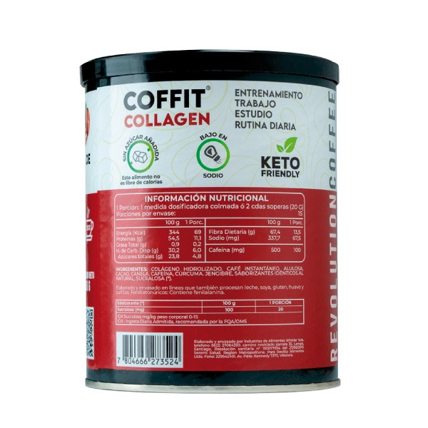 Cafe Revitta - Collagen Coffit 300 gr (15 servicios)
