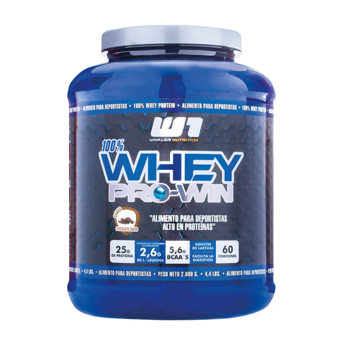 Proteina en polvo Whey Winkler Nutrition ProWin - Chocolate Suizo 2kg (60 servicios)