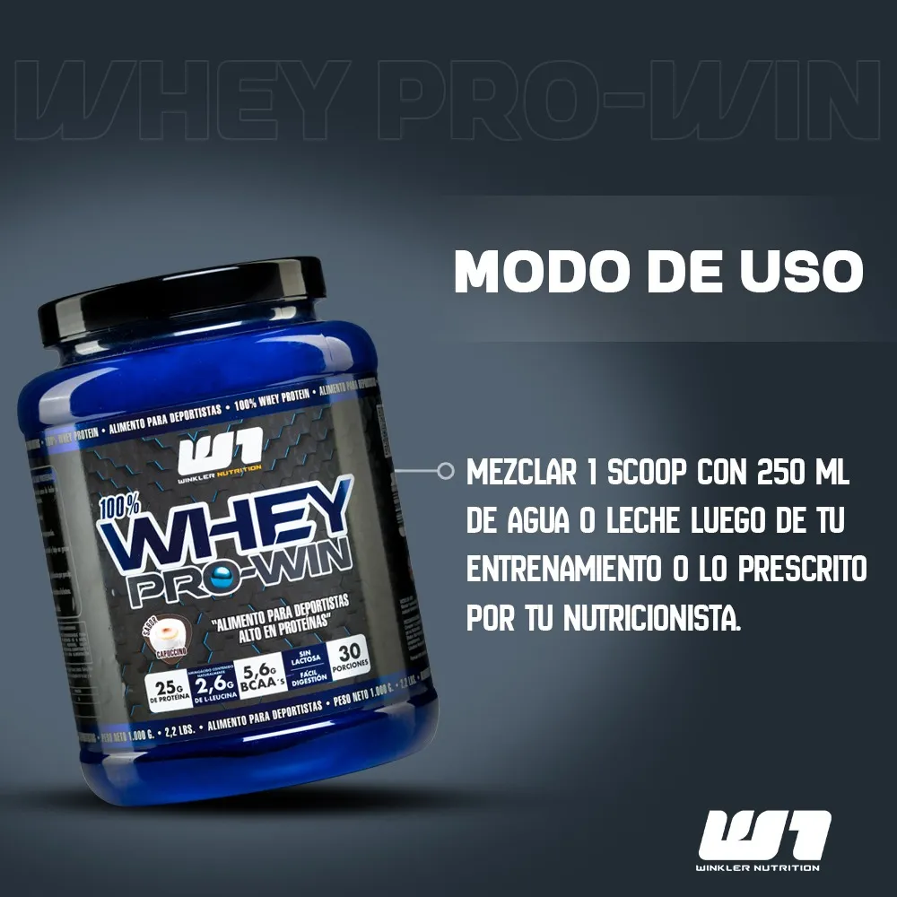 Proteina en polvo Whey Winkler Nutrition ProWin - Pie de limón 2kg (60 servicios)