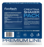 Creatina Monohidratada + Shaker Foodtech - 300 gr (60 servicios)