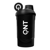 Shaker Negro 600 ml QNT – Mezclador para proteina y suplementos