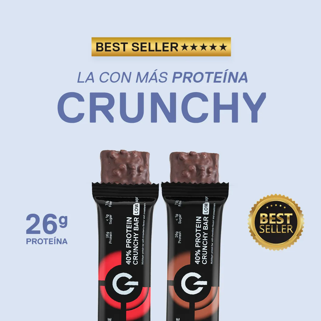 Barra de proteina QNT - Crunchy Chocolate Flavour (12 unidades)