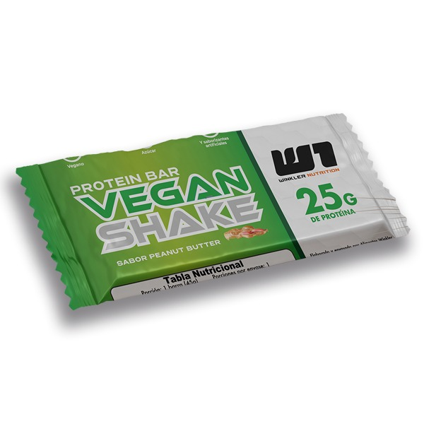 Barra de proteina Winkler Nutrition - Vegan Peanut Butter (12 unidades)
