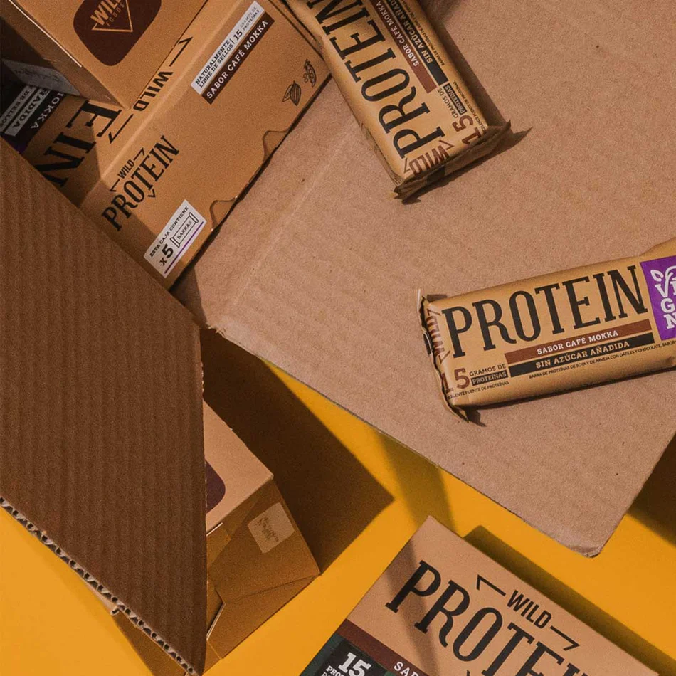 Barras de proteina Wild Protein - Mokka (16 unidades)