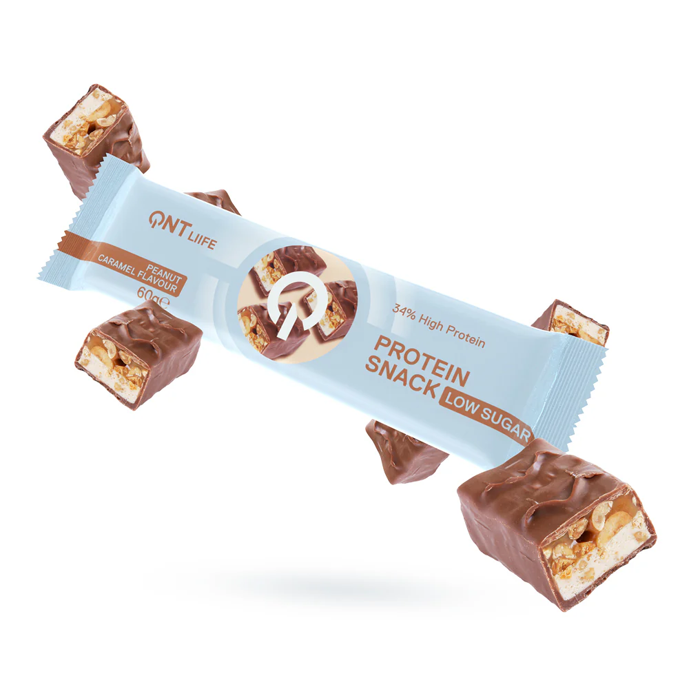 Barra de proteina QNT - Protein Snack Peanut Caramel (12 unidades)