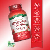 Vinagre de Manzana Natures Truth - Apple Cider Vinegar 1200 mg (60 cápsulas)