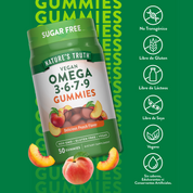 Gomitas de Omega 3-6-7-9 Natures Truth - Vegan Gummies (50 unidades)