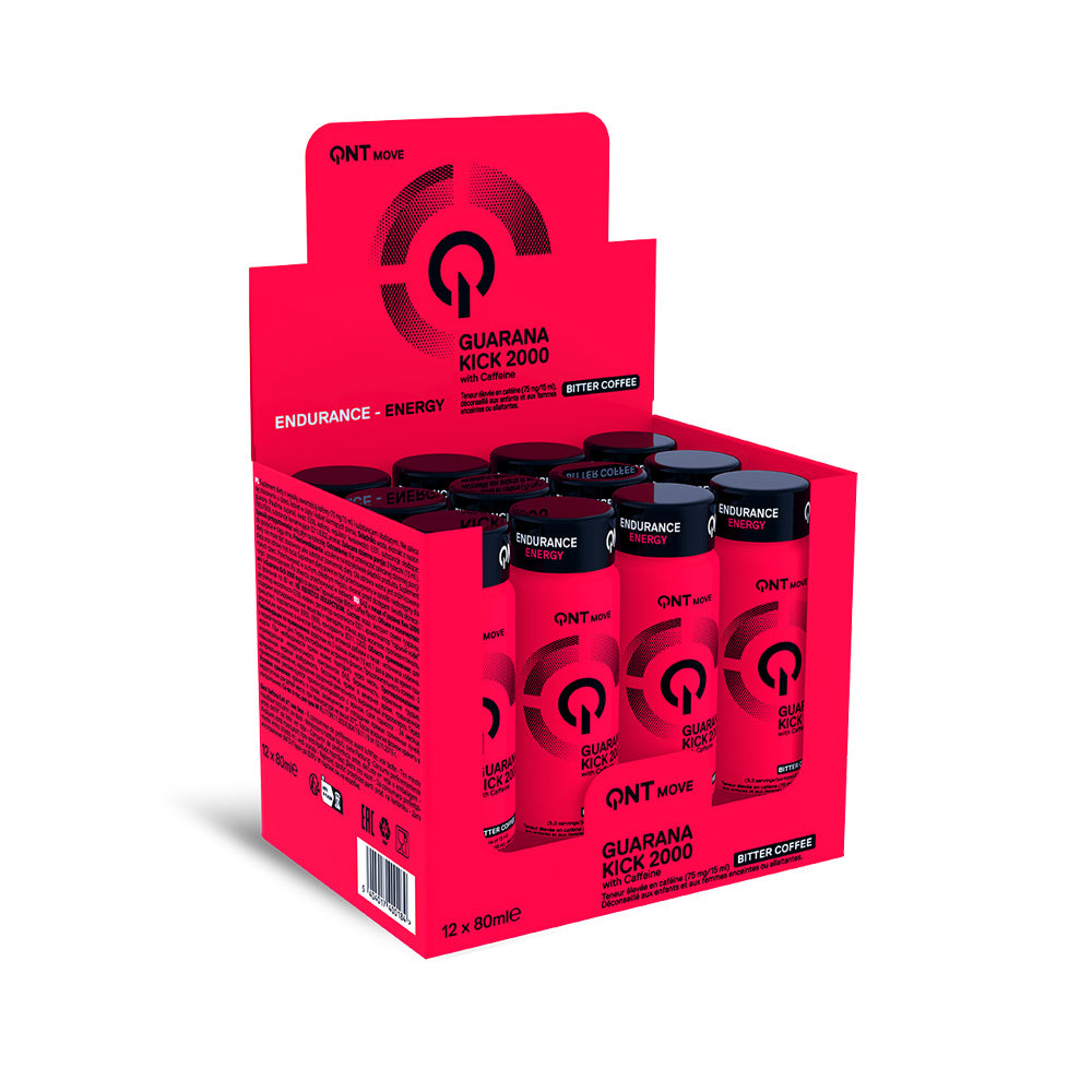 Shot de Guaraná + Cafeína QNT - 12 unidades 80ml c/u (60 servicios)