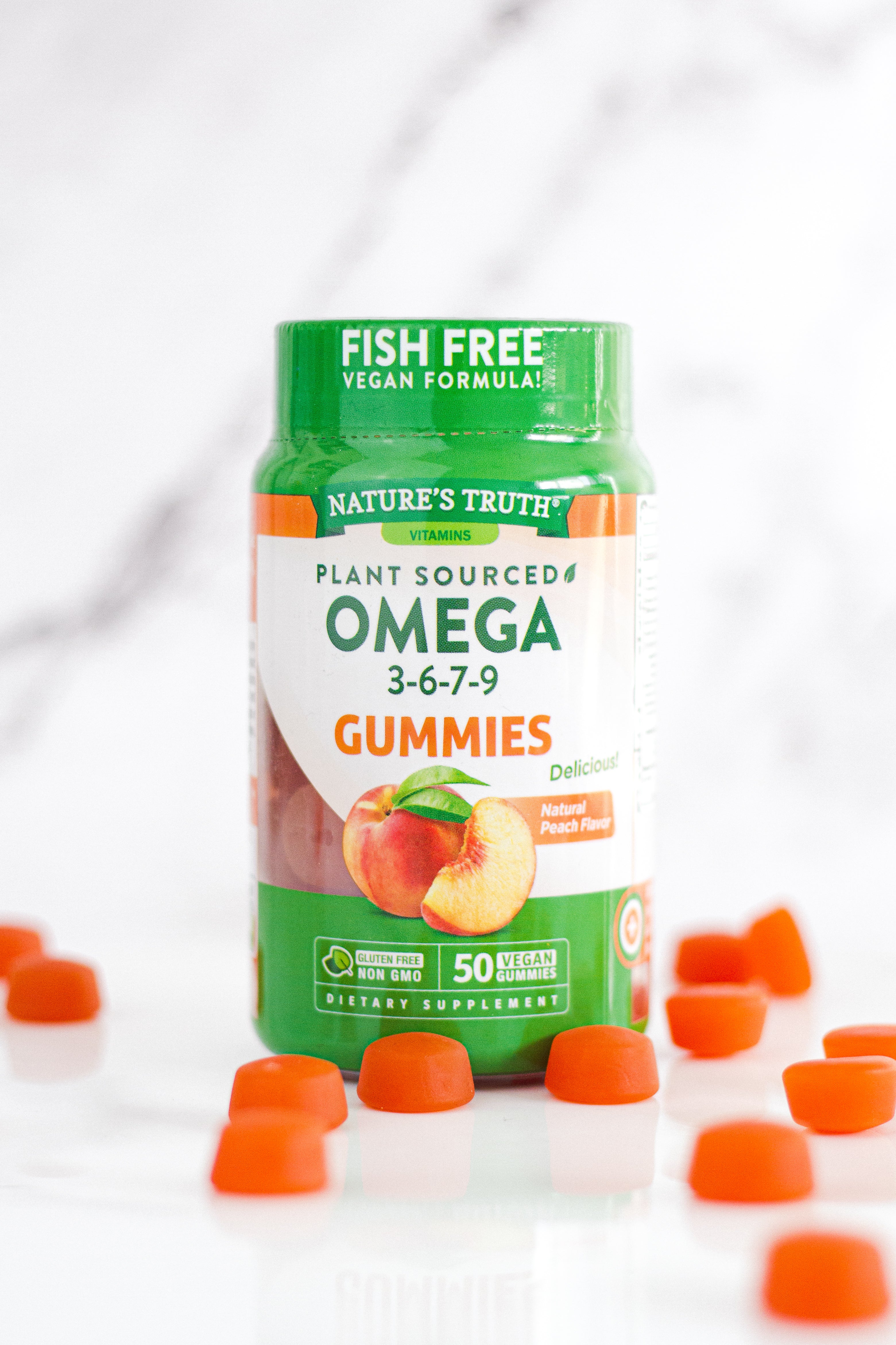 Gomitas de Omega 3-6-7-9 Natures Truth - Vegan Gummies (50 unidades)