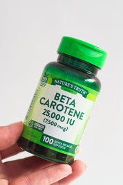 Betacaroteno 25.000 UI Natures Truth - Betacarotene 7.500 mcg (100 cápsulas)