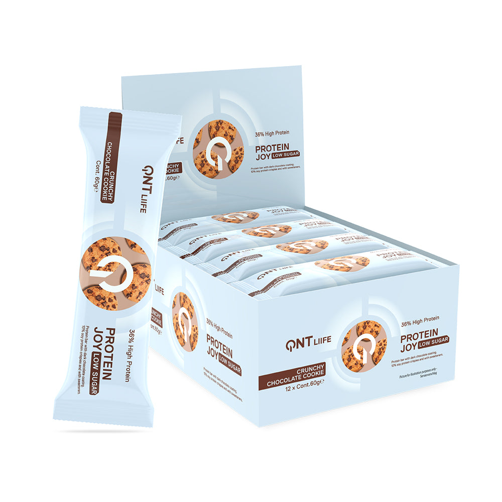 Barra de proteina QNT - Joy Chocolate Cookie (12 unidades)