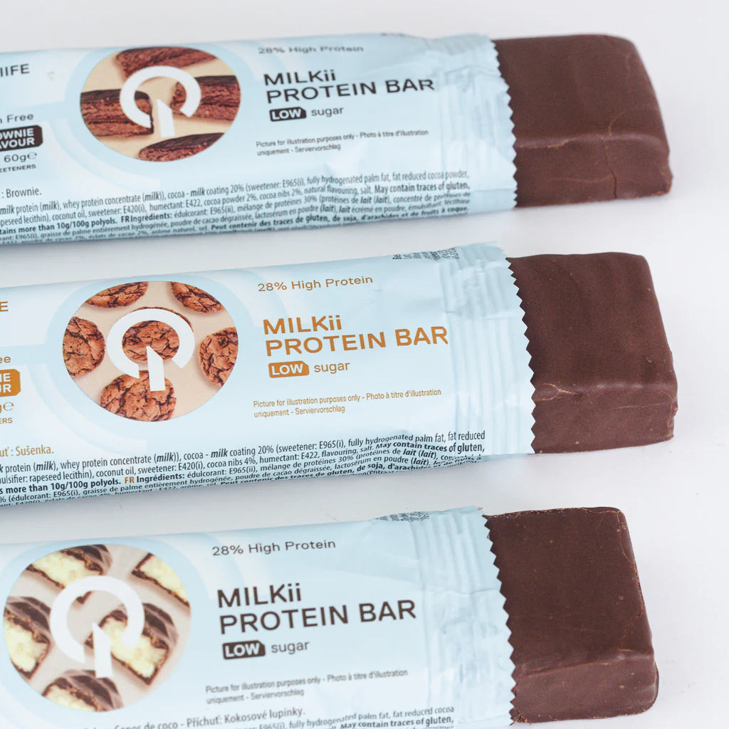 Barra de proteina QNT - Milkii Coconut Flakes (12 unidades)