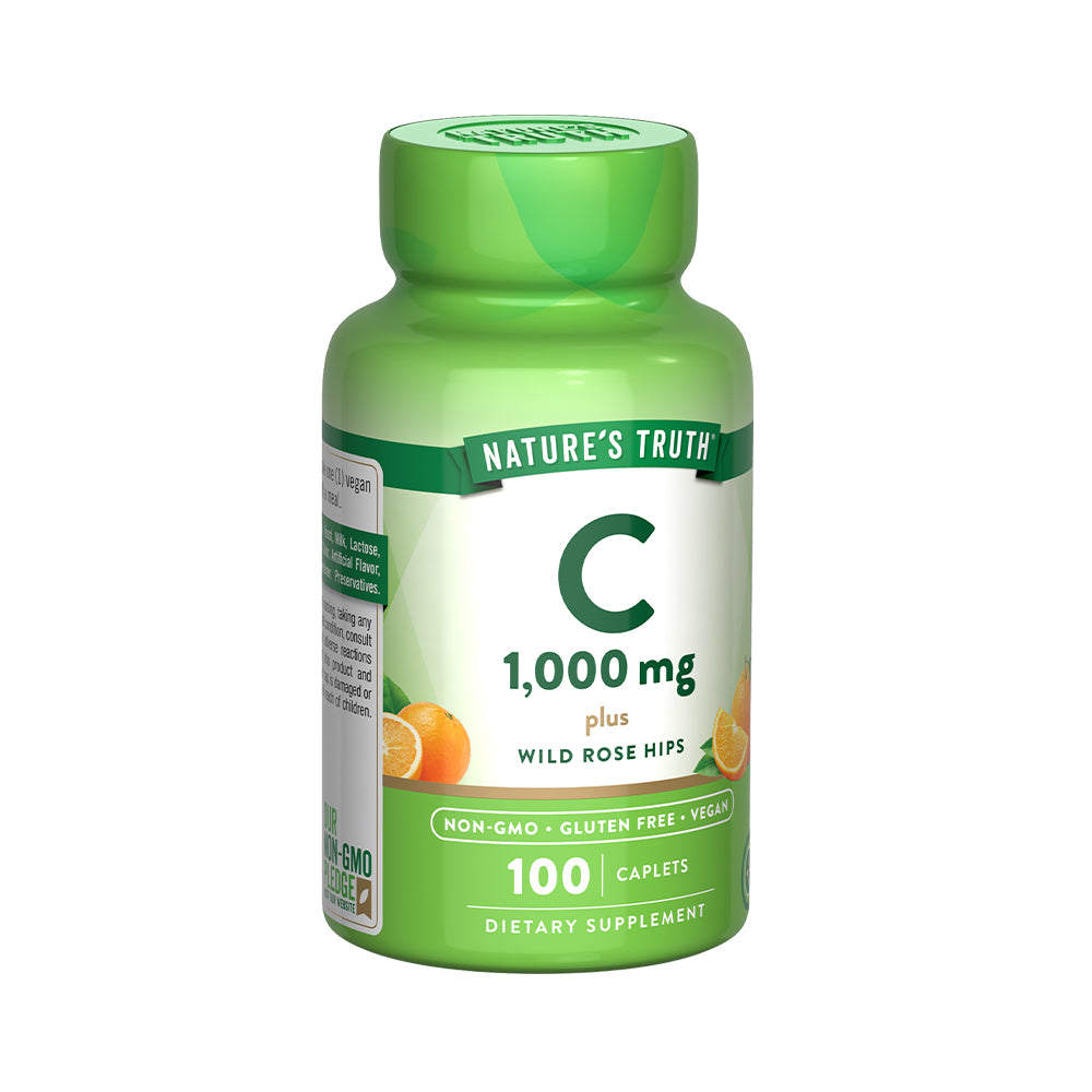 Vitamina C Natures Truth - Vitamina C 1000 mg con Wild Rose Hips (100 comprimidos)
