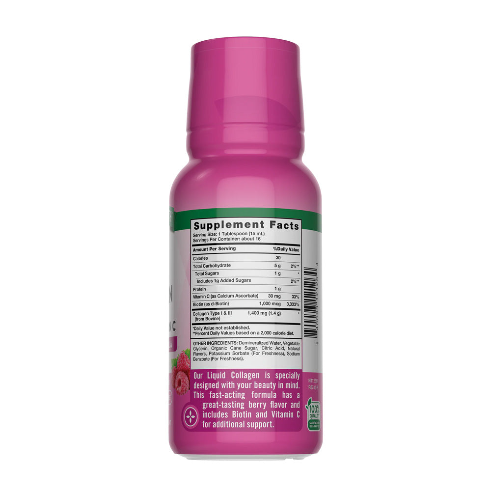 Colageno Natures Truth - Colágeno Líquido + Biotina + Vitamina C 237ml