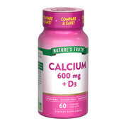 Calcio Natures Truth - Calcium 600 mg con Vitamina D3 (60 cápsulas)
