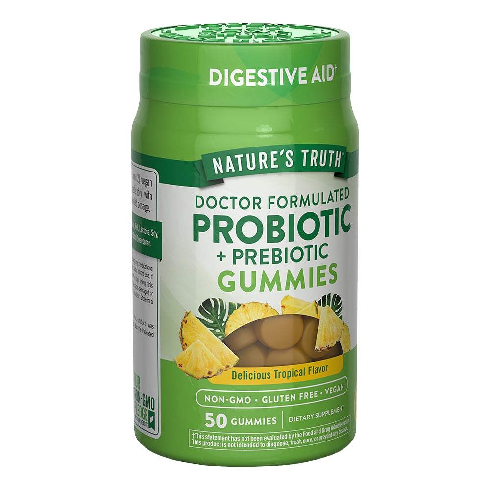 Gomitas de Probioticos Natures Truth - Probiotic + Prebiotic Gummies (50 unidades)