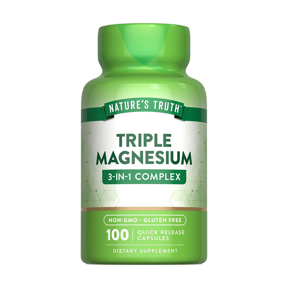 Magnesio Triple Natures Truth - Triple Complex 400 mg (100 cápsulas)