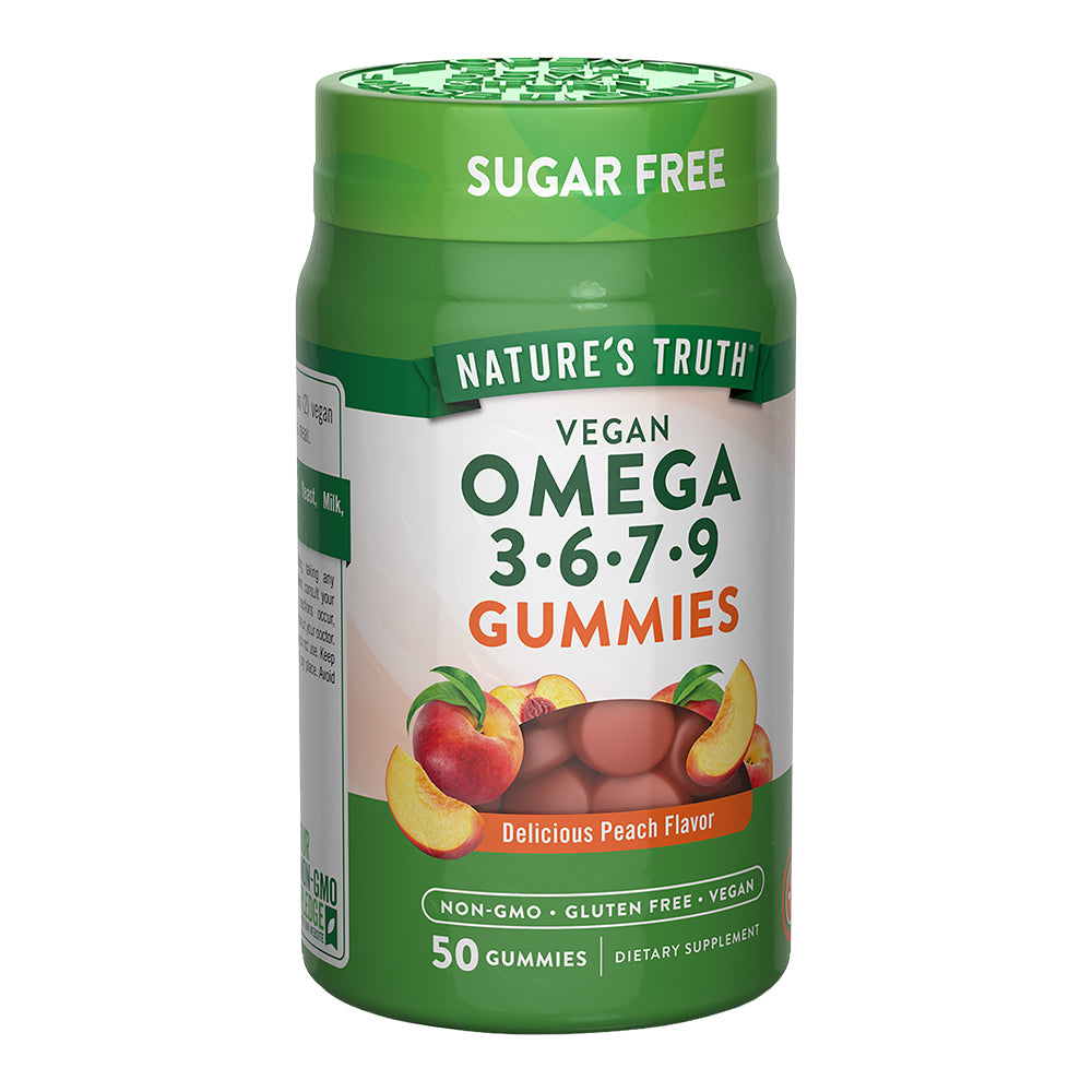 Gomitas de Omega 3-6-7-9 Natures Truth - Vegan Gummies (50 unidades)