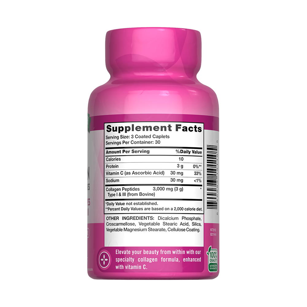 Colageno Hidrolizado Natures Truth - Ultra Collagen Tipo I & III con Vitamina C (90 cápsulas)