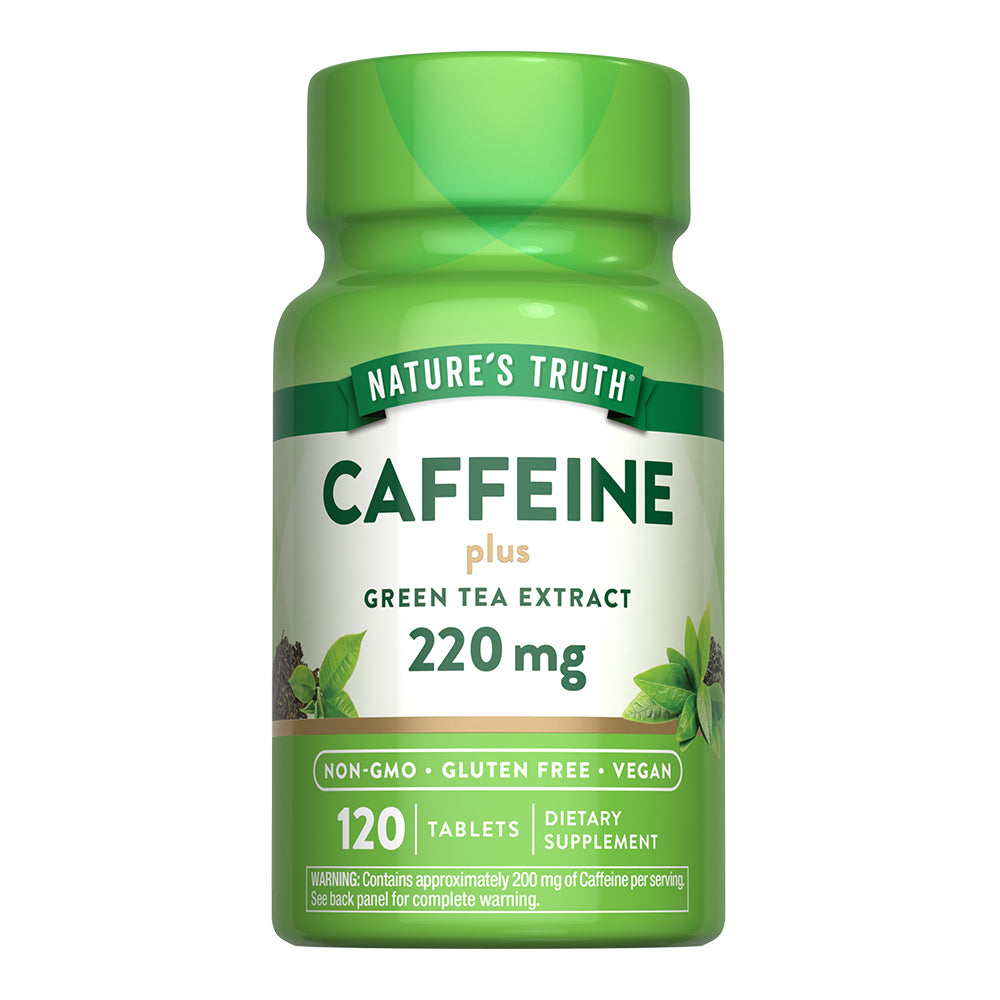Cafeina Natures Truth - Caffeine con Extracto de Té Verde (120 tabletas)