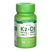 Vitamina Ultra K2 + D3 Natures Truth - (50 cápsulas)