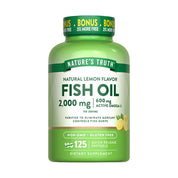 Omega 3 Natures Truth - Fish Oil 2000 mg con esencia de limón (125 cápsulas)
