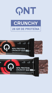 Barra de proteina QNT - Crunchy Chocolate Flavour (12 unidades)