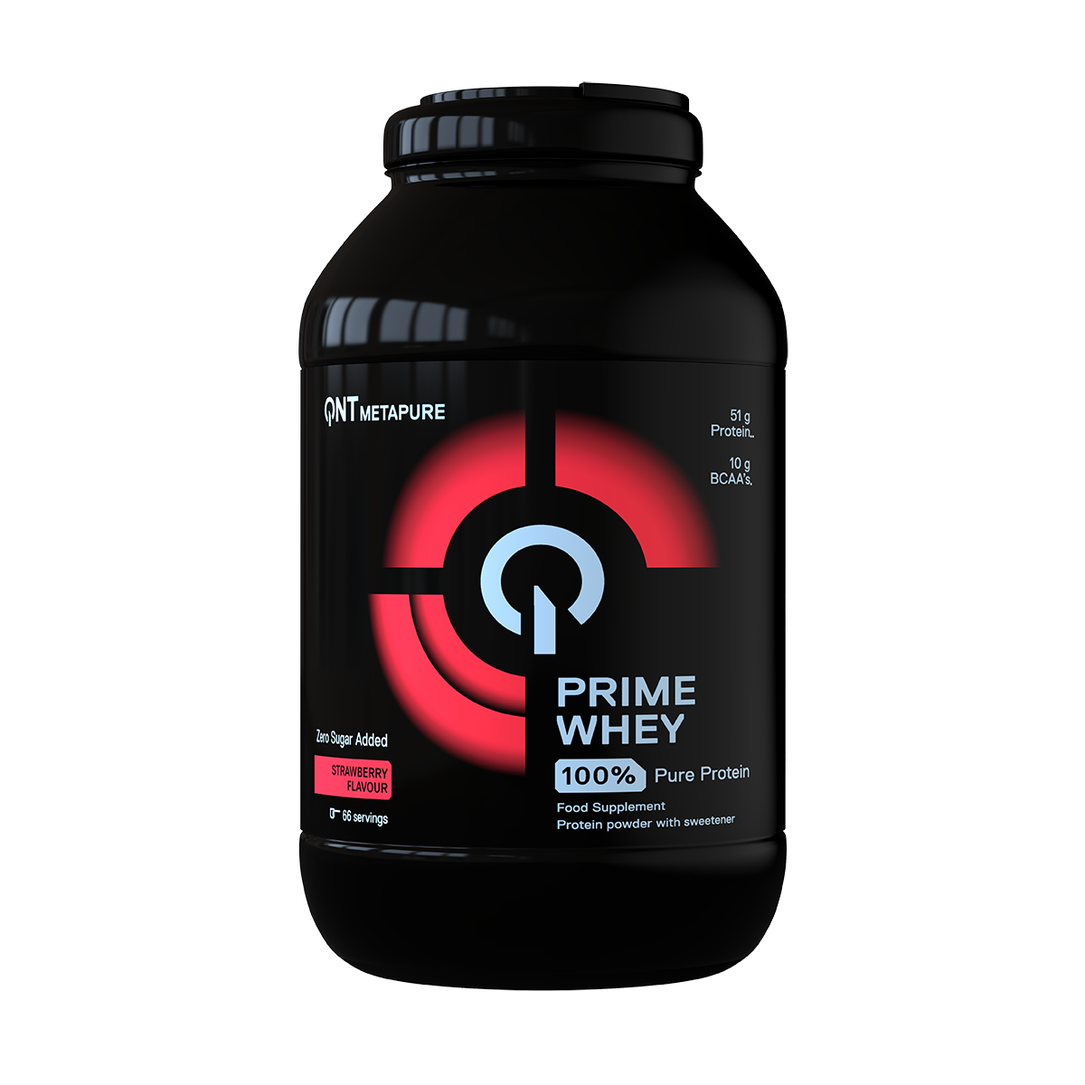 Proteina en polvo QNT Metapure Prime Whey Protein - Frutilla 2kg (66 servicios)