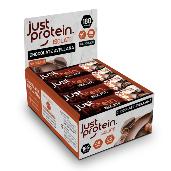 Barra de proteina Just Protein - Chocolate Avellana (12 unidades)